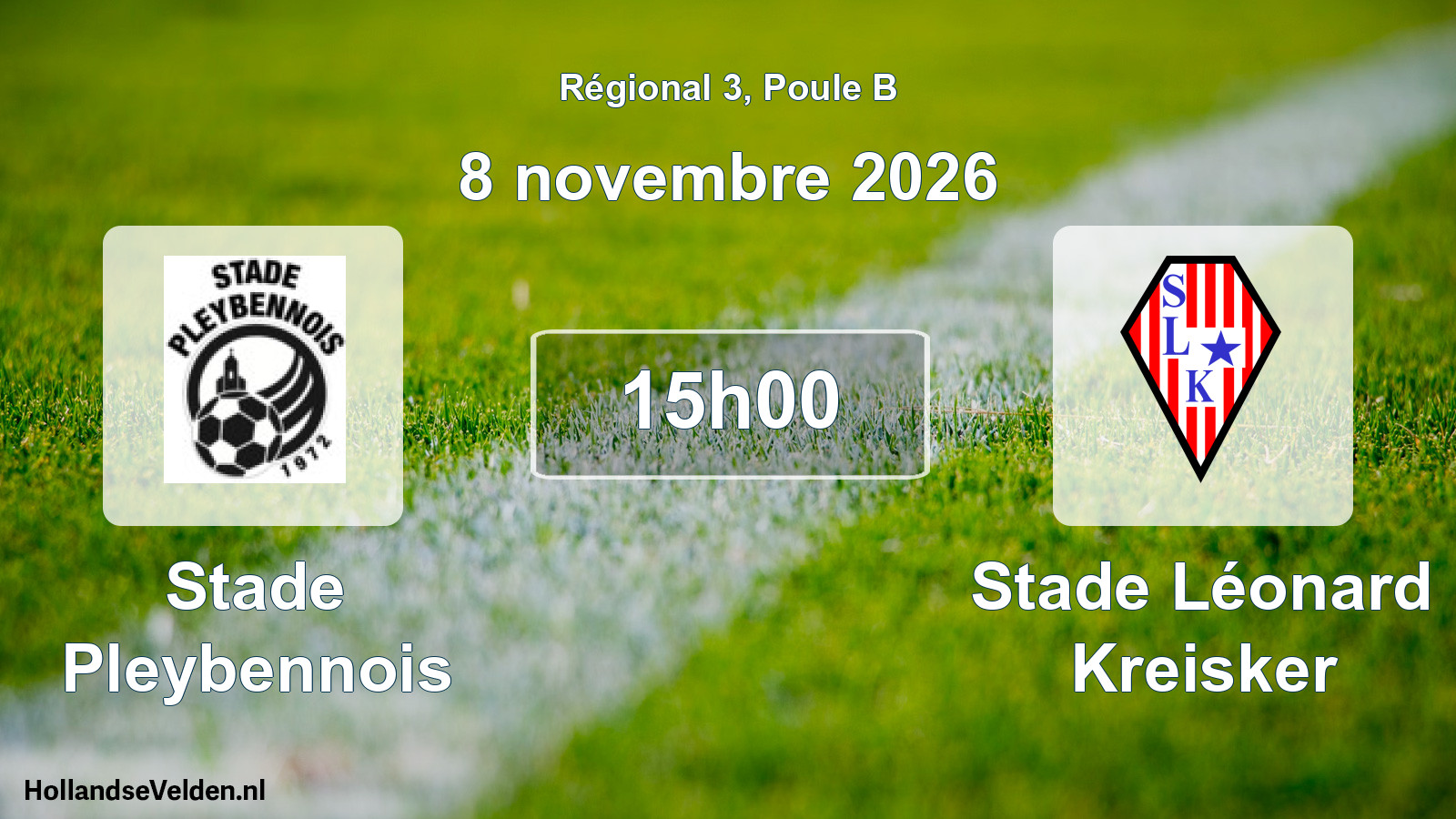Scheduled Match: Stade Pleybennois - Stade Léonard Kreisker (8 November 2026)