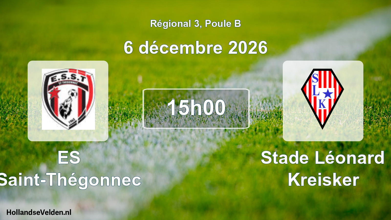 Scheduled Match: ES Saint-Thégonnec - Stade Léonard Kreisker (6 December 2026)