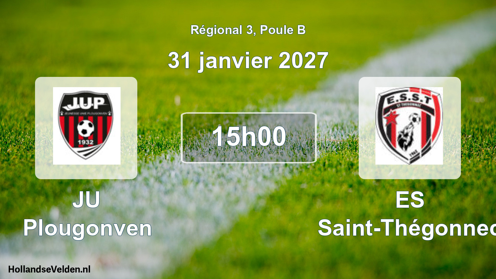 Scheduled Match: JU Plougonven - ES Saint-Thégonnec (31 January 2027)