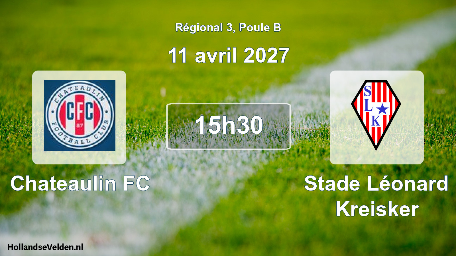 Scheduled Match: Chateaulin FC - Stade Léonard Kreisker (11 April 2027)