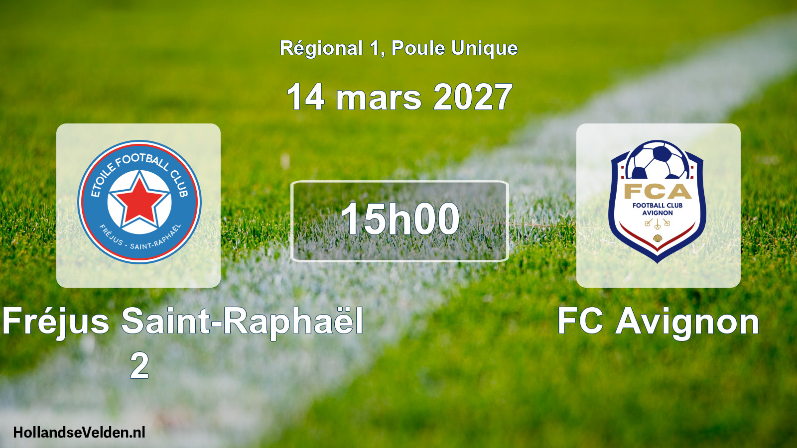 Scheduled Match: ÉFC Fréjus Saint-Raphaël 2 - FC Avignon (14 March 2027)