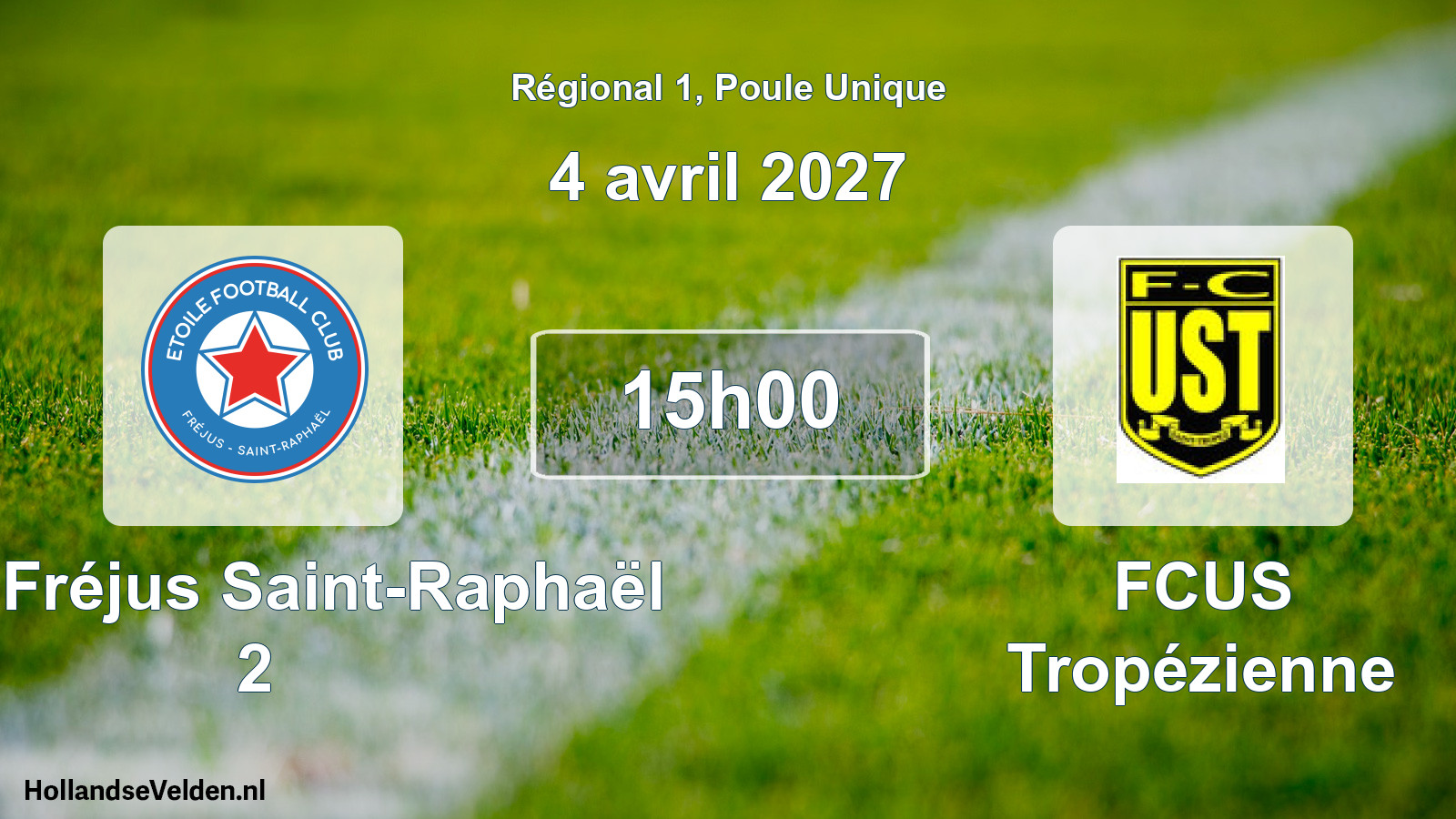 Scheduled Match: ÉFC Fréjus Saint-Raphaël 2 - FCUS Tropézienne (4 April 2027)