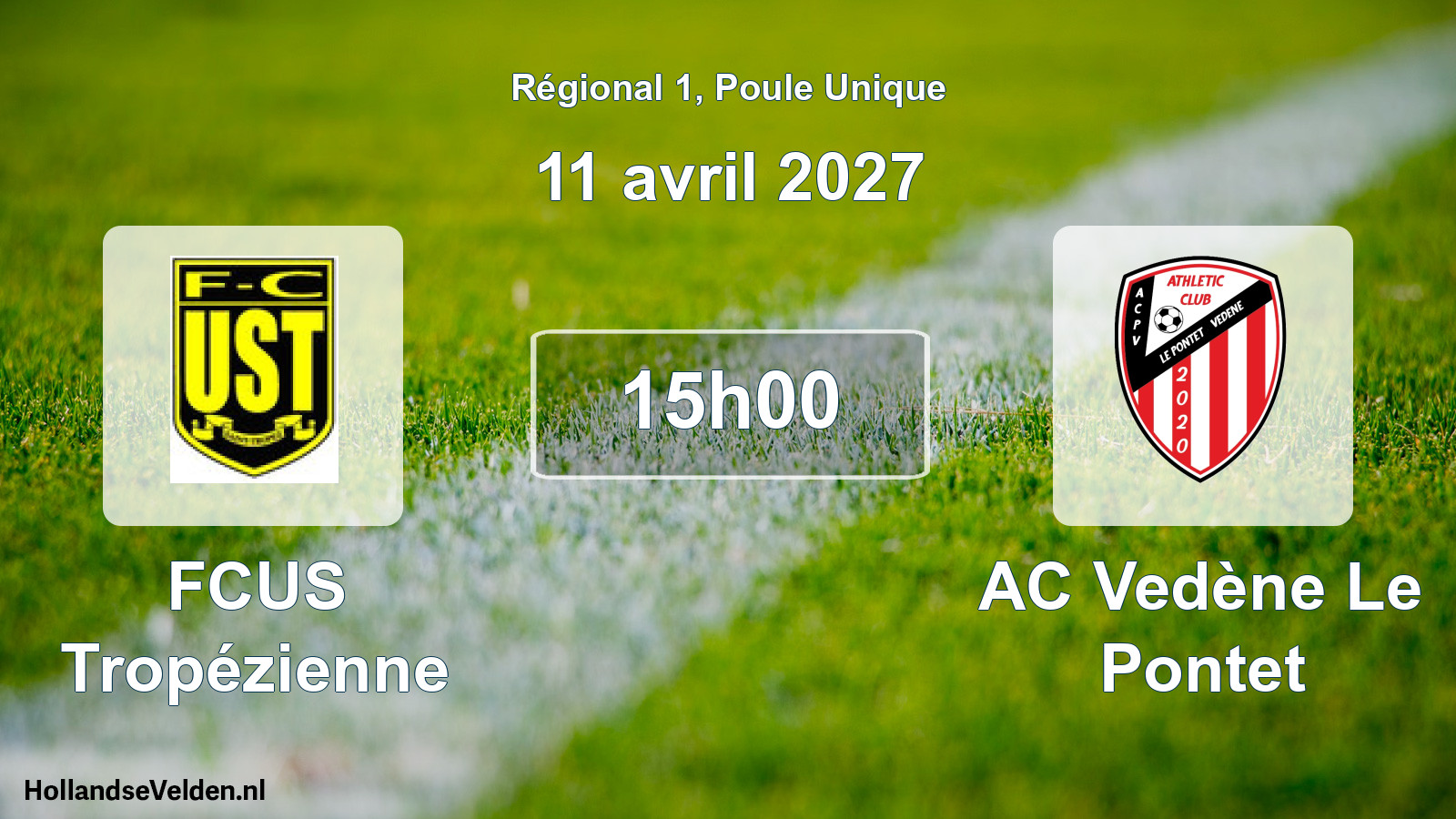 Scheduled Match: FCUS Tropézienne - AC Vedène Le Pontet (11 April 2027)