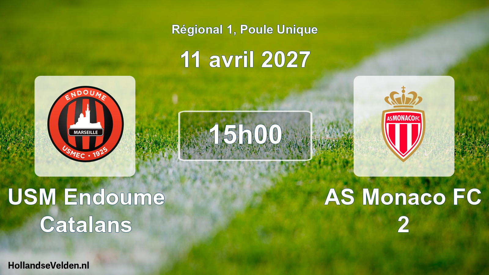 Scheduled Match: USM Endoume Catalans - AS Monaco FC 2 (11 April 2027)