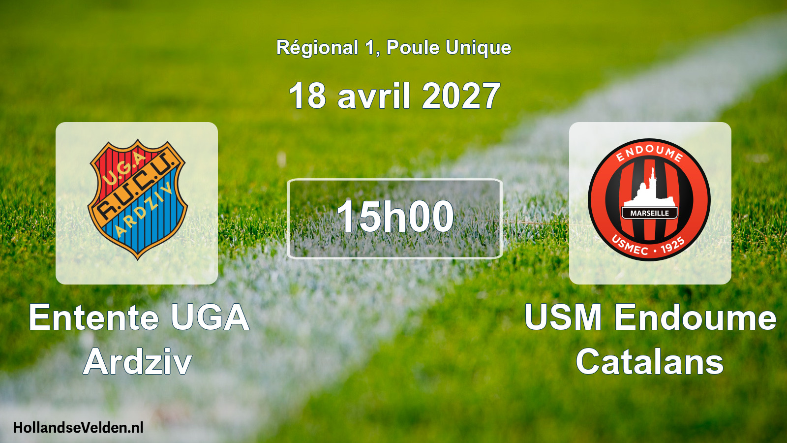 Scheduled Match: Entente UGA Ardziv - USM Endoume Catalans (18 April 2027)