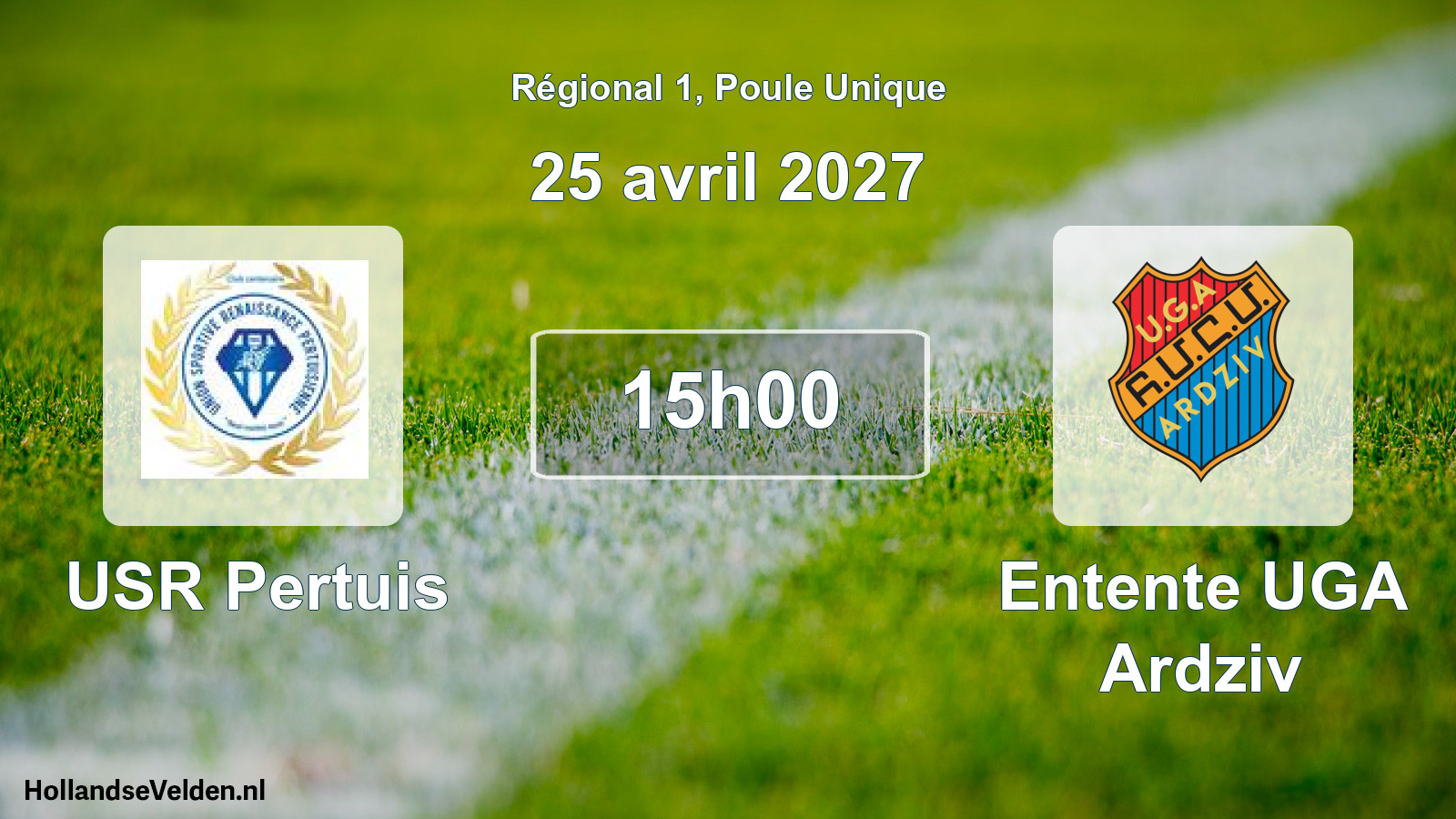 Scheduled Match: USR Pertuis - Entente UGA Ardziv (25 April 2027)