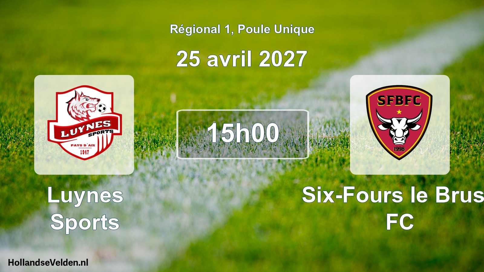 Scheduled Match: Luynes Sports - Six-Fours le Brusc FC (25 April 2027)