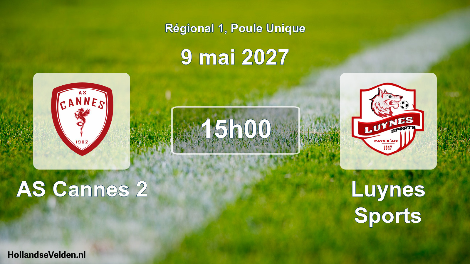 Scheduled Match: AS Cannes 2 - Luynes Sports (9 May 2027)