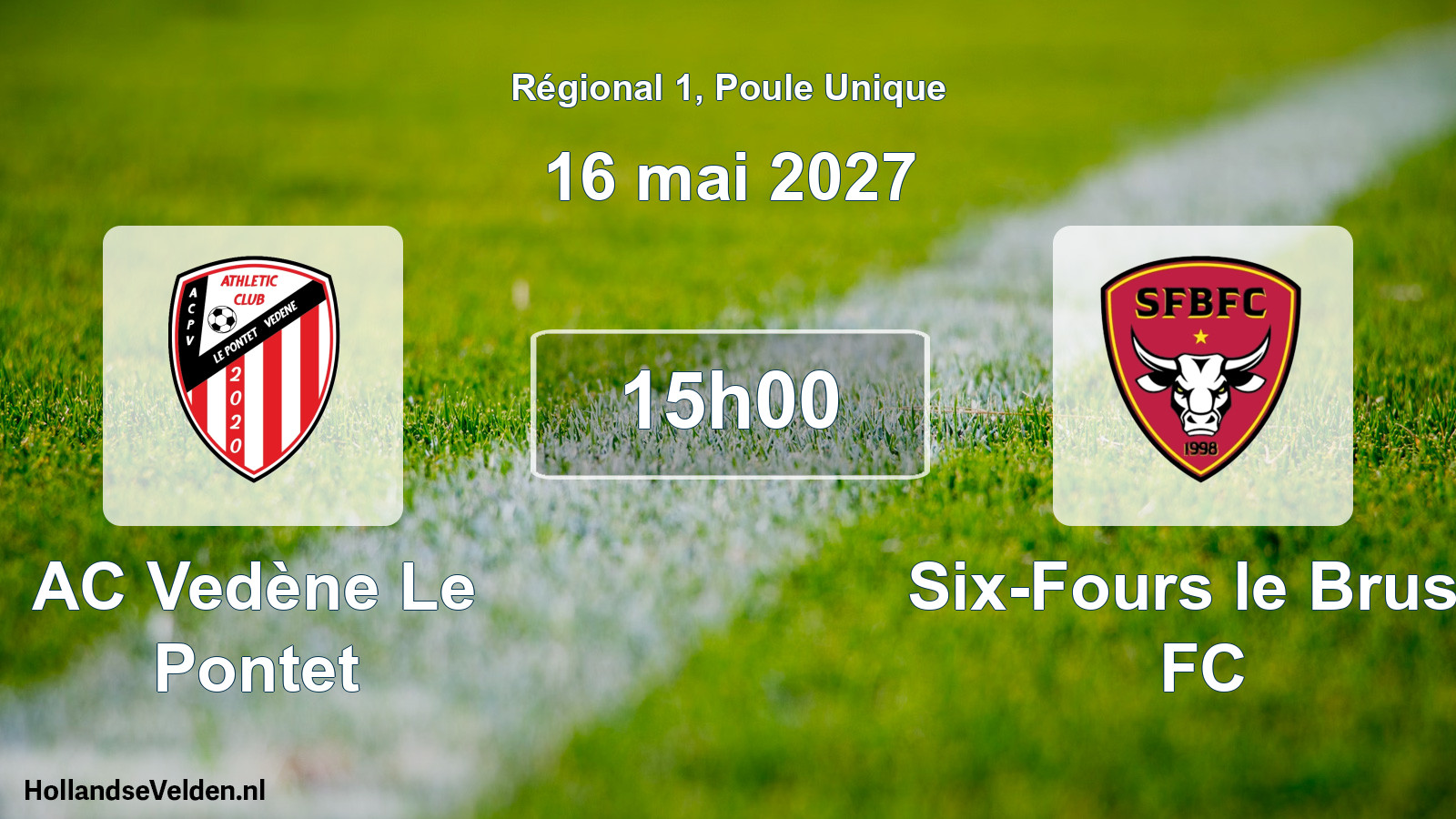 Scheduled Match: AC Vedène Le Pontet - Six-Fours le Brusc FC (16 May 2027)