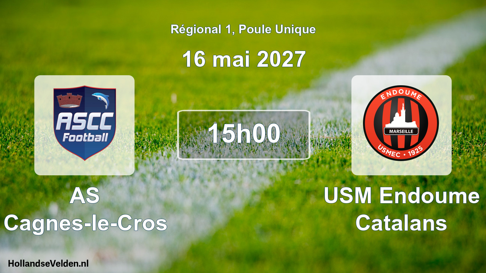 Geplande wedstrijd: AS Cagnes-le-Cros - USM Endoume Catalans (16 mei 2027)