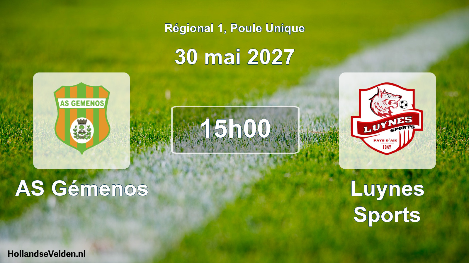 Scheduled Match: AS Gémenos - Luynes Sports (30 May 2027)