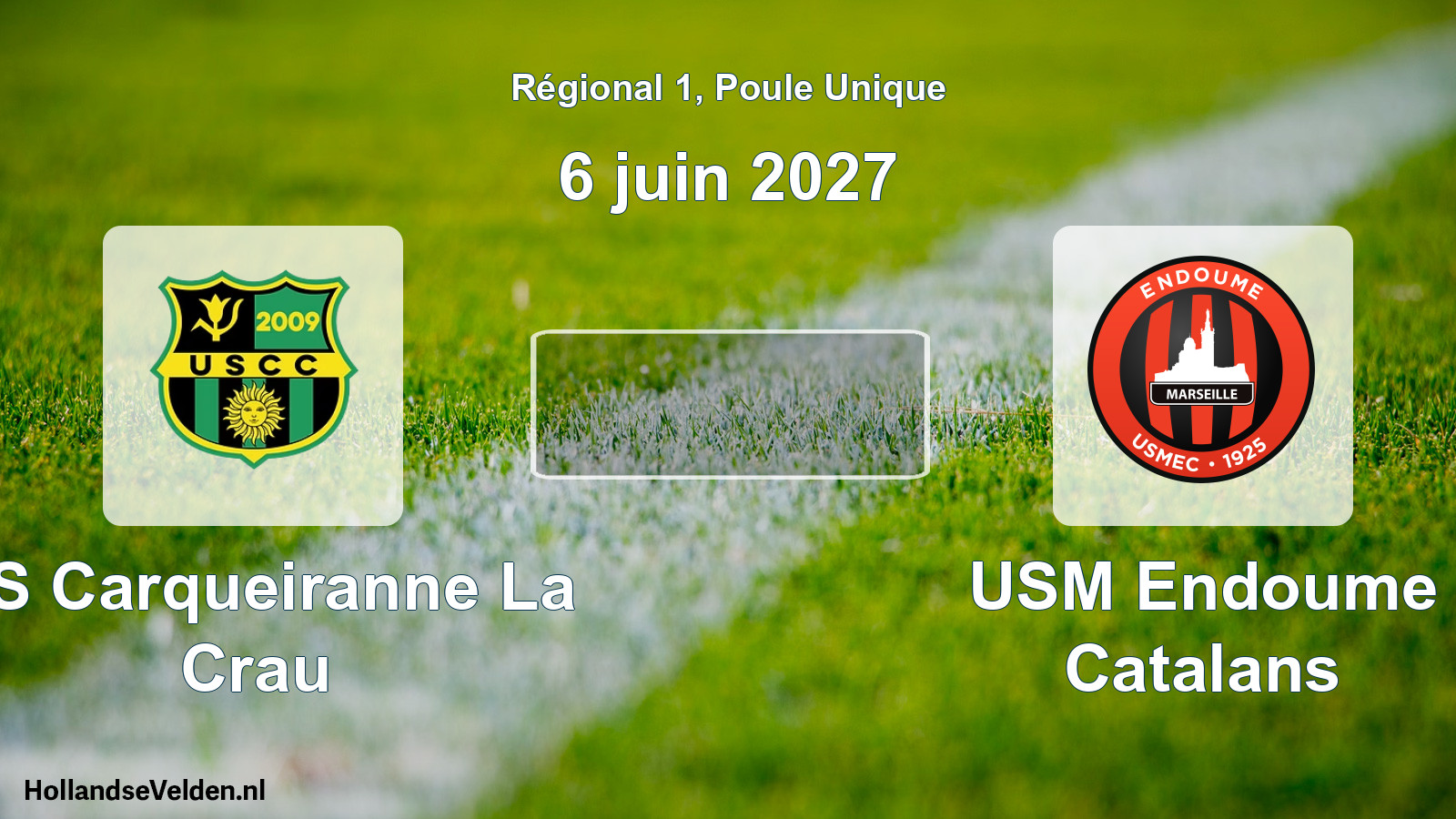 Match programmé: US Carqueiranne La Crau - USM Endoume Catalans (6 juin 2027)