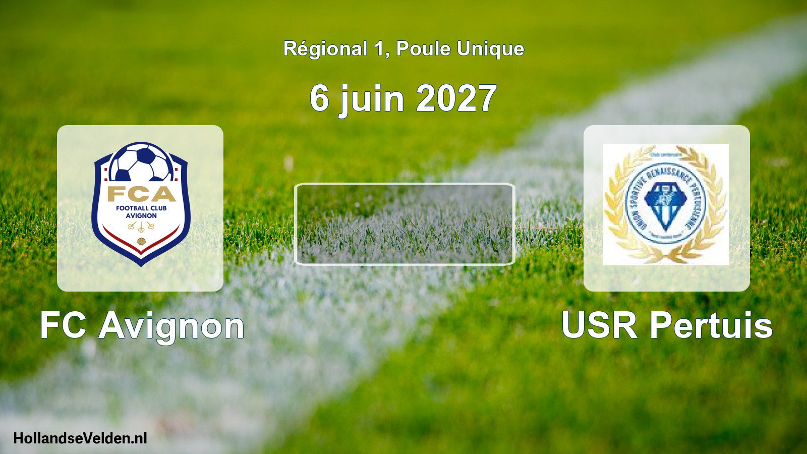 Scheduled Match: FC Avignon - USR Pertuis (6 June 2027)