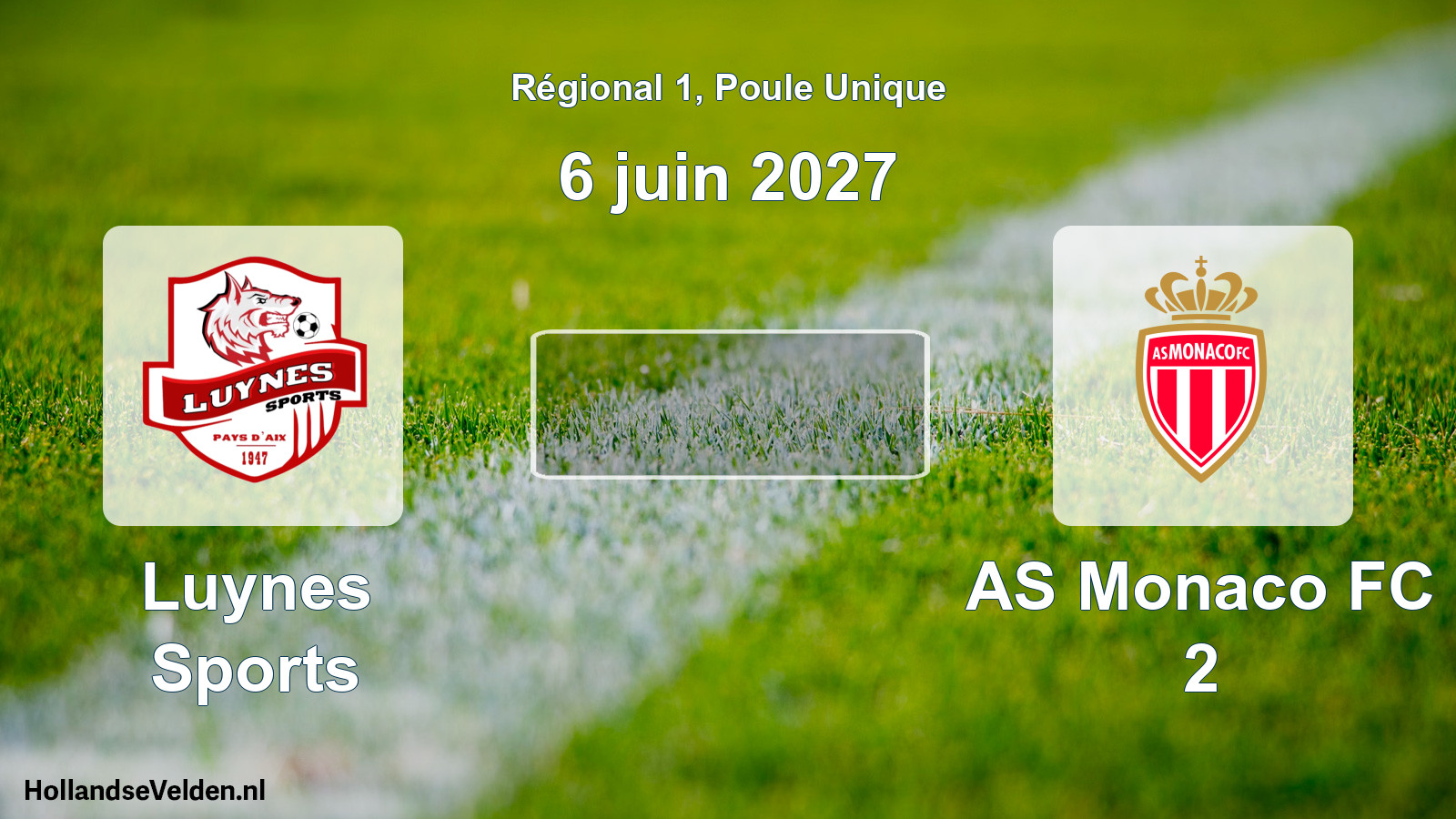 Match programmé: Luynes Sports - AS Monaco FC 2 (6 juin 2027)