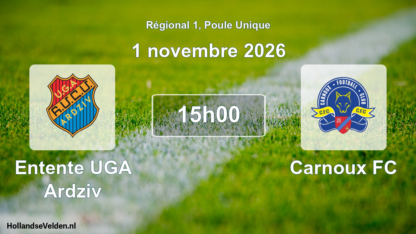 Scheduled Match: Entente UGA Ardziv - Carnoux FC (1 November 2026)