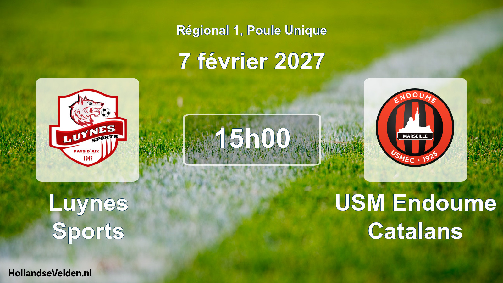 Scheduled Match: Luynes Sports - USM Endoume Catalans (7 February 2027)