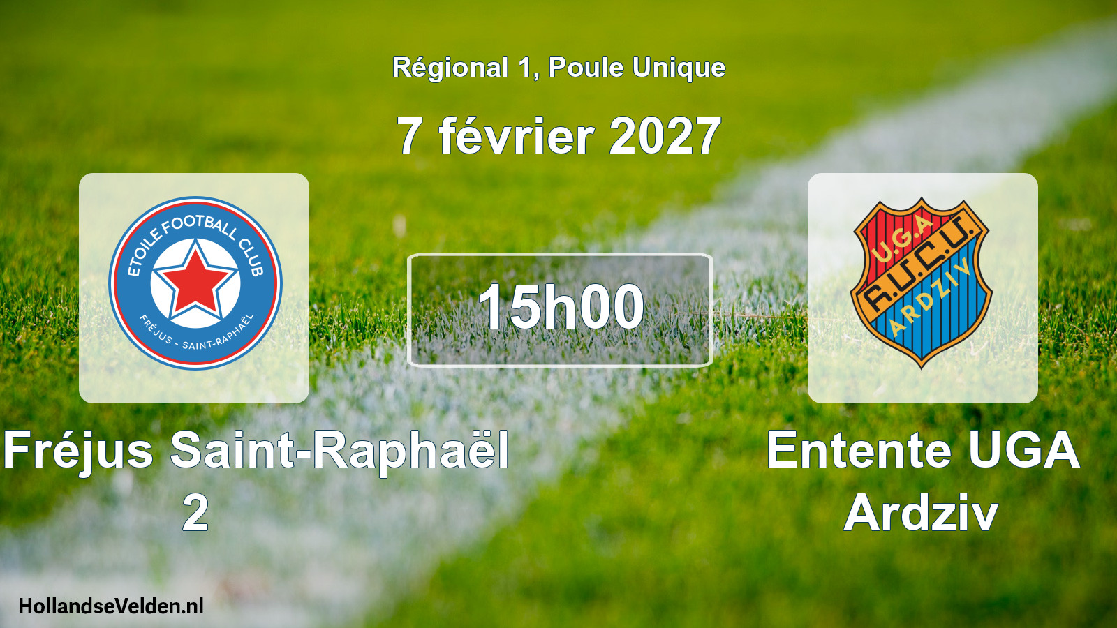 Scheduled Match: ÉFC Fréjus Saint-Raphaël 2 - Entente UGA Ardziv (7 February 2027)
