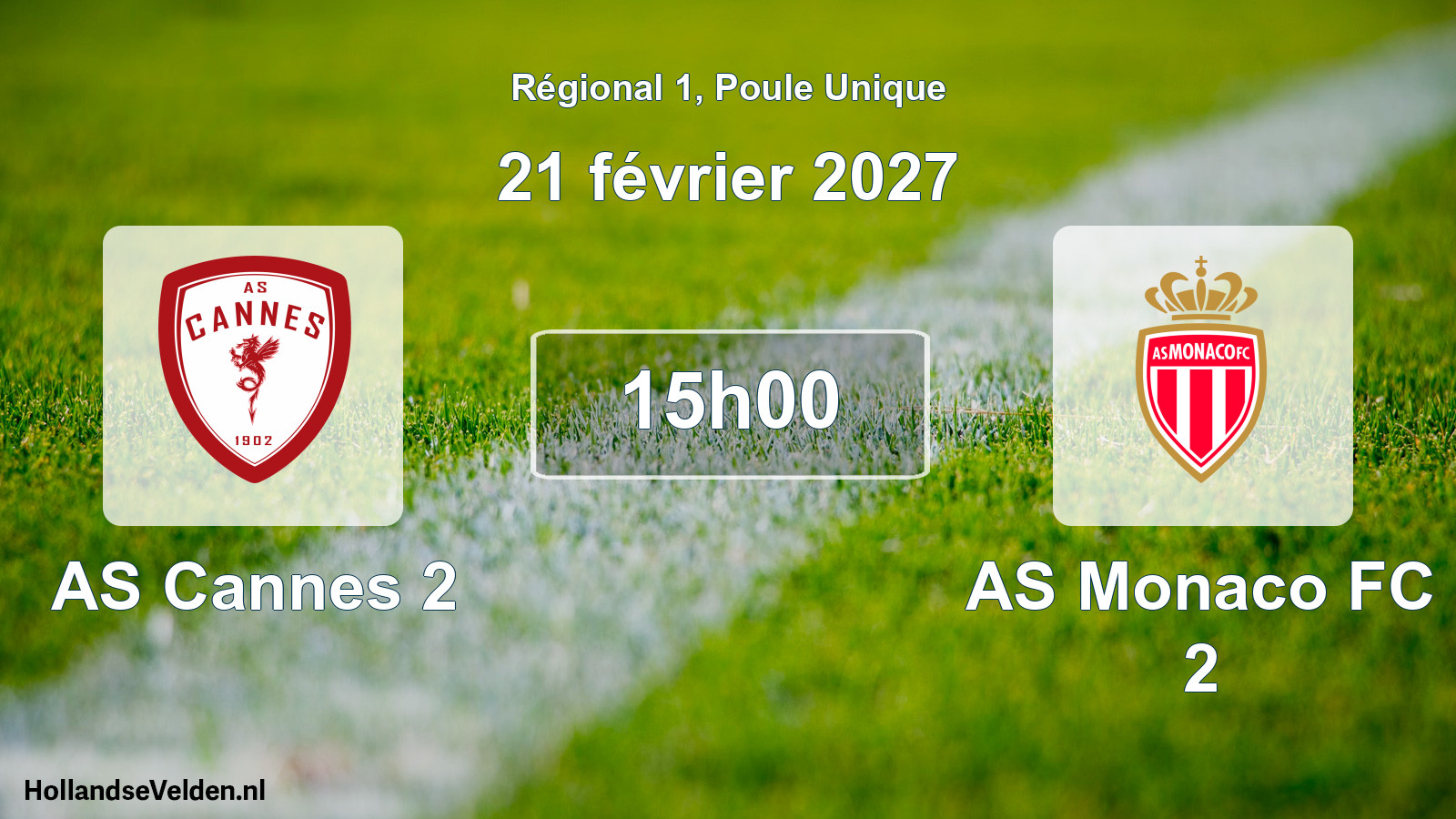 Scheduled Match: AS Cannes 2 - AS Monaco FC 2 (21 February 2027)