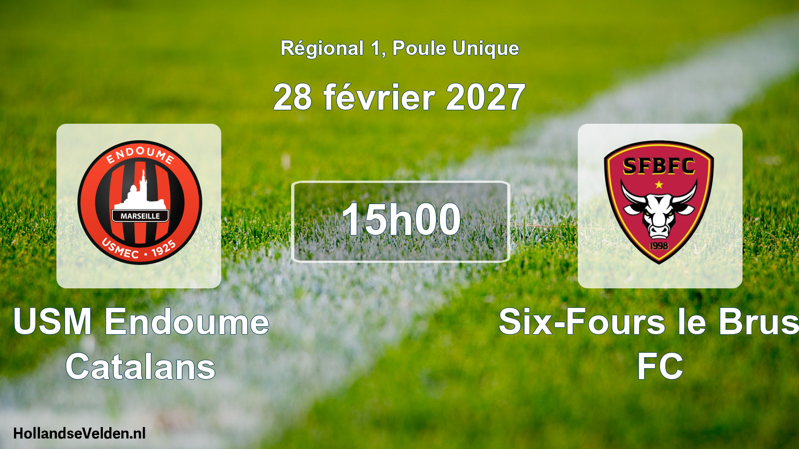 Scheduled Match: USM Endoume Catalans - Six-Fours le Brusc FC (28 February 2027)