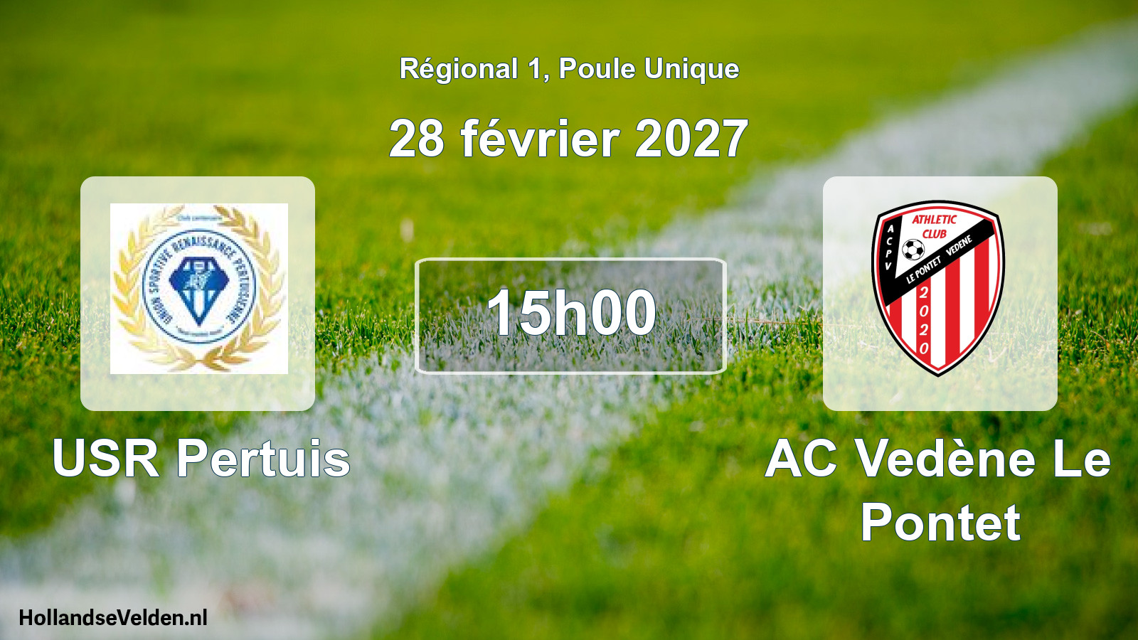 Scheduled Match: USR Pertuis - AC Vedène Le Pontet (28 February 2027)