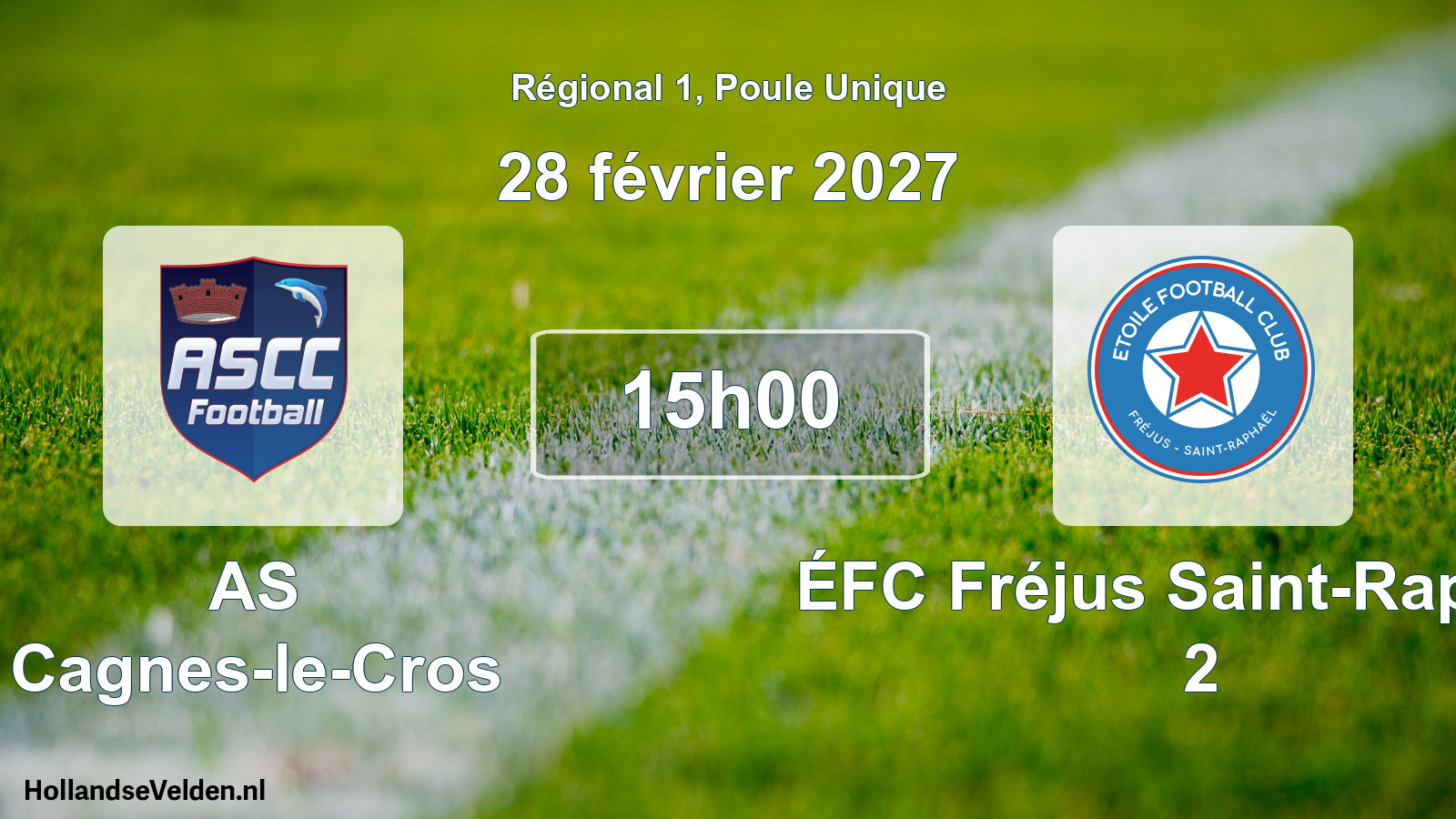 Scheduled Match: AS Cagnes-le-Cros - ÉFC Fréjus Saint-Raphaël 2 (28 February 2027)