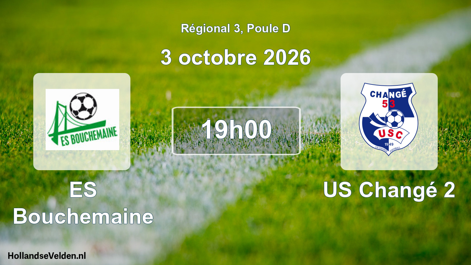 Scheduled Match: ES Bouchemaine - US Changé 2 (3 October 2026)