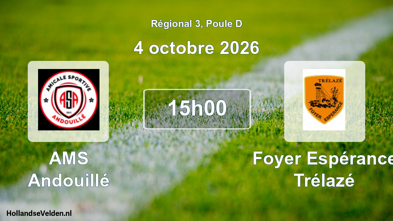 Scheduled Match: AMS Andouillé - Foyer Espérance Trélazé (4 October 2026)