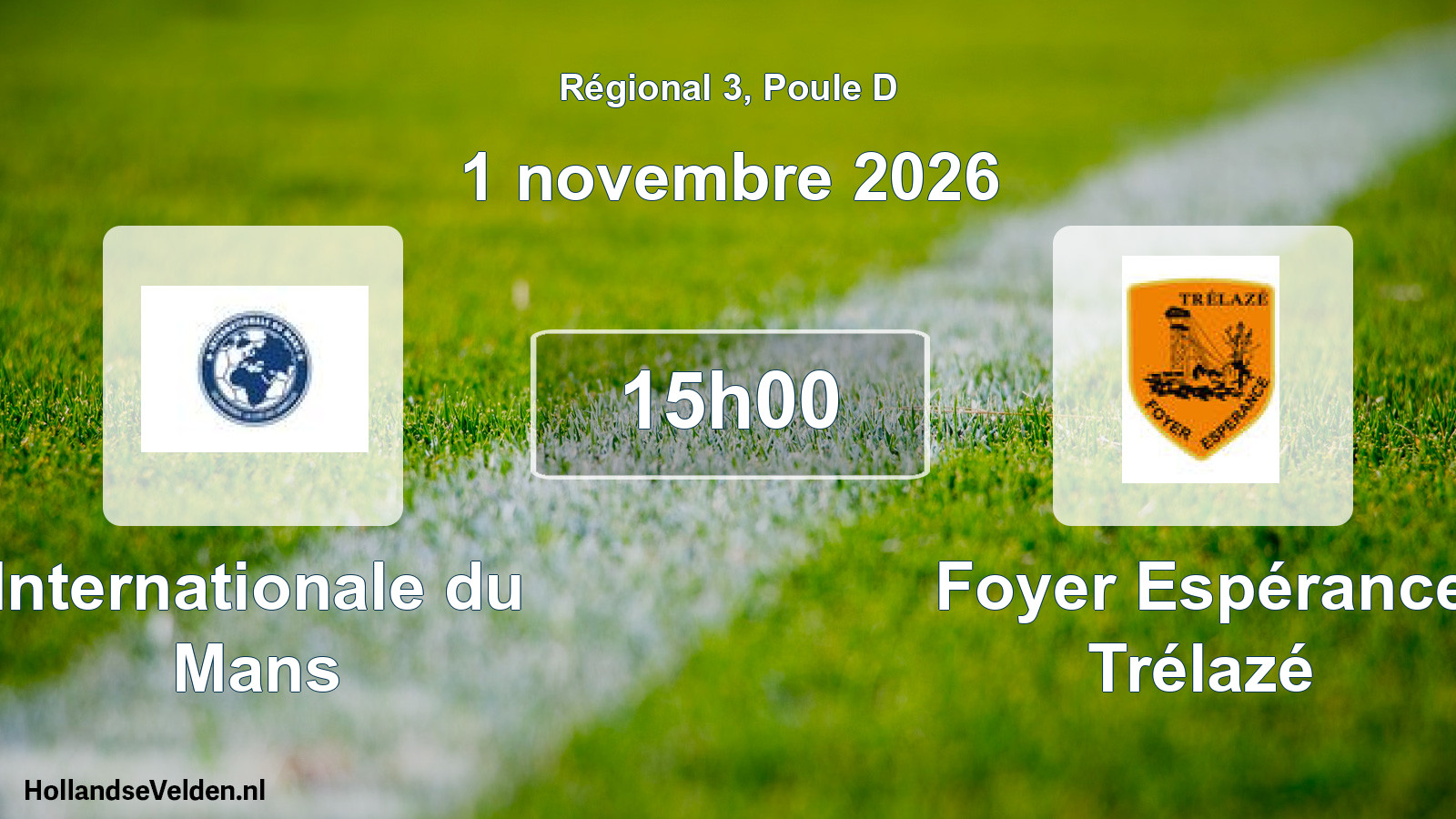 Scheduled Match: Internationale du Mans - Foyer Espérance Trélazé (1 November 2026)