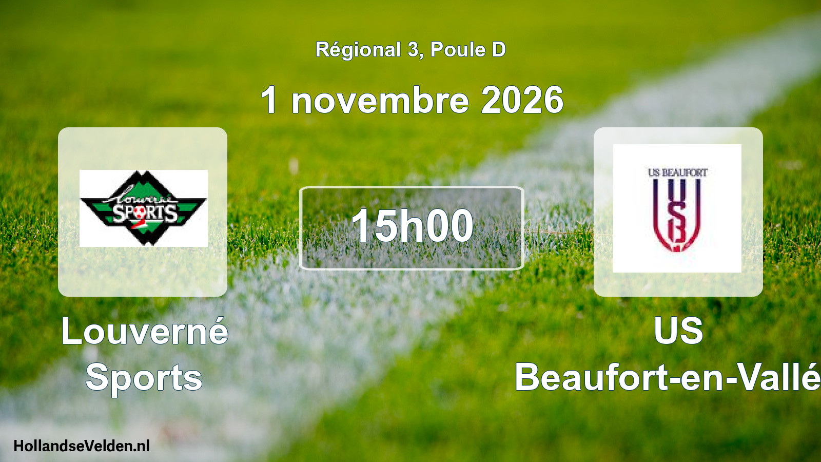 Scheduled Match: Louverné Sports - US Beaufort-en-Vallée (1 November 2026)