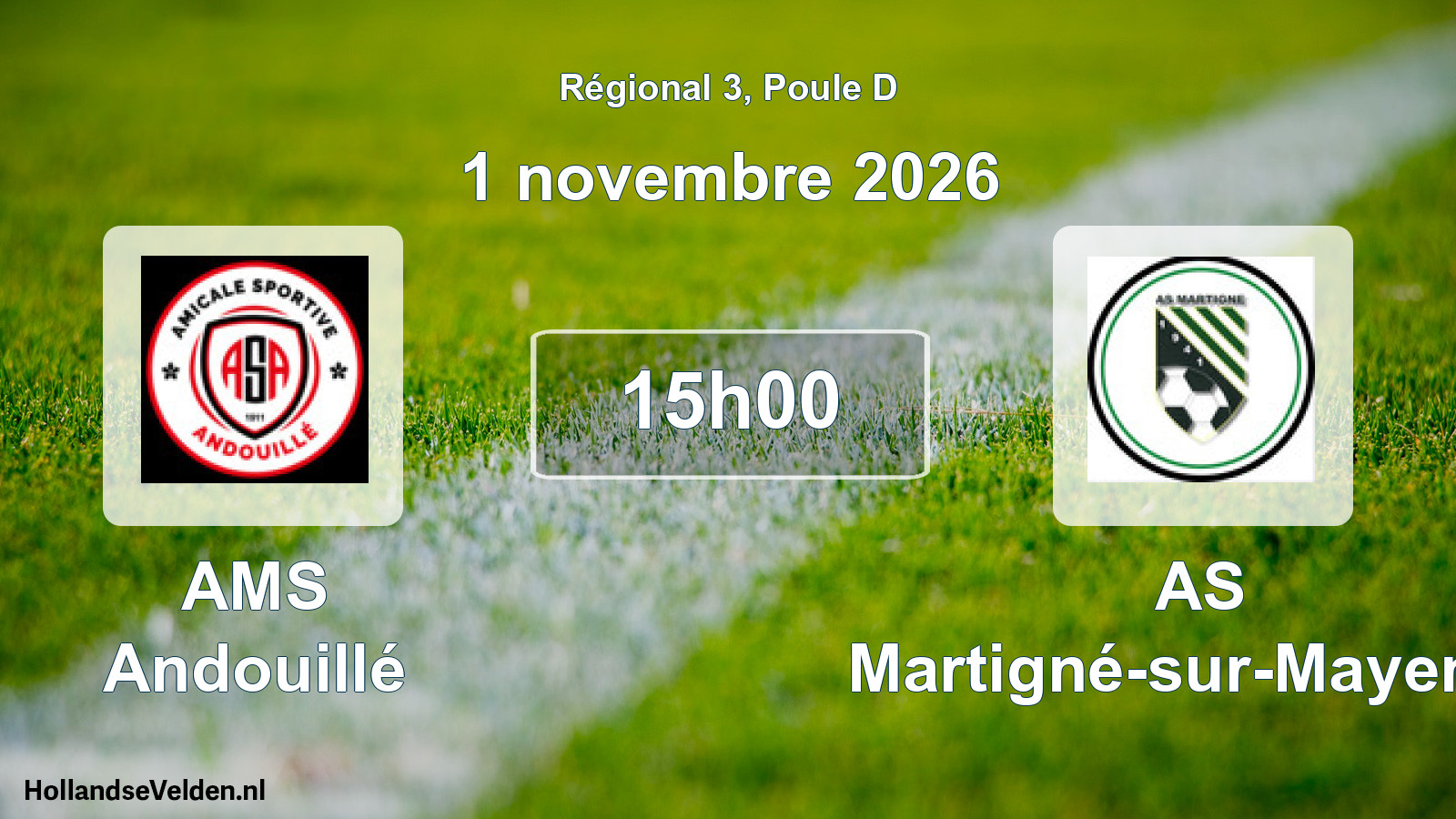 Match programmé: AMS Andouillé - AS Martigné-sur-Mayenne (1 novembre 2026)