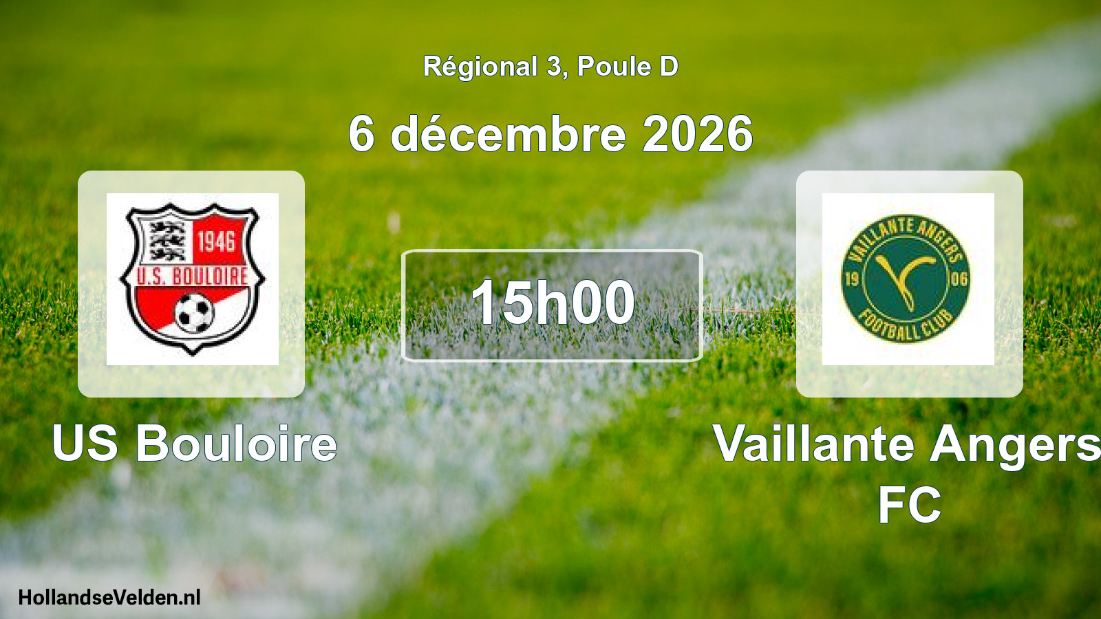 Scheduled Match: US Bouloire - Vaillante Angers FC (6 December 2026)