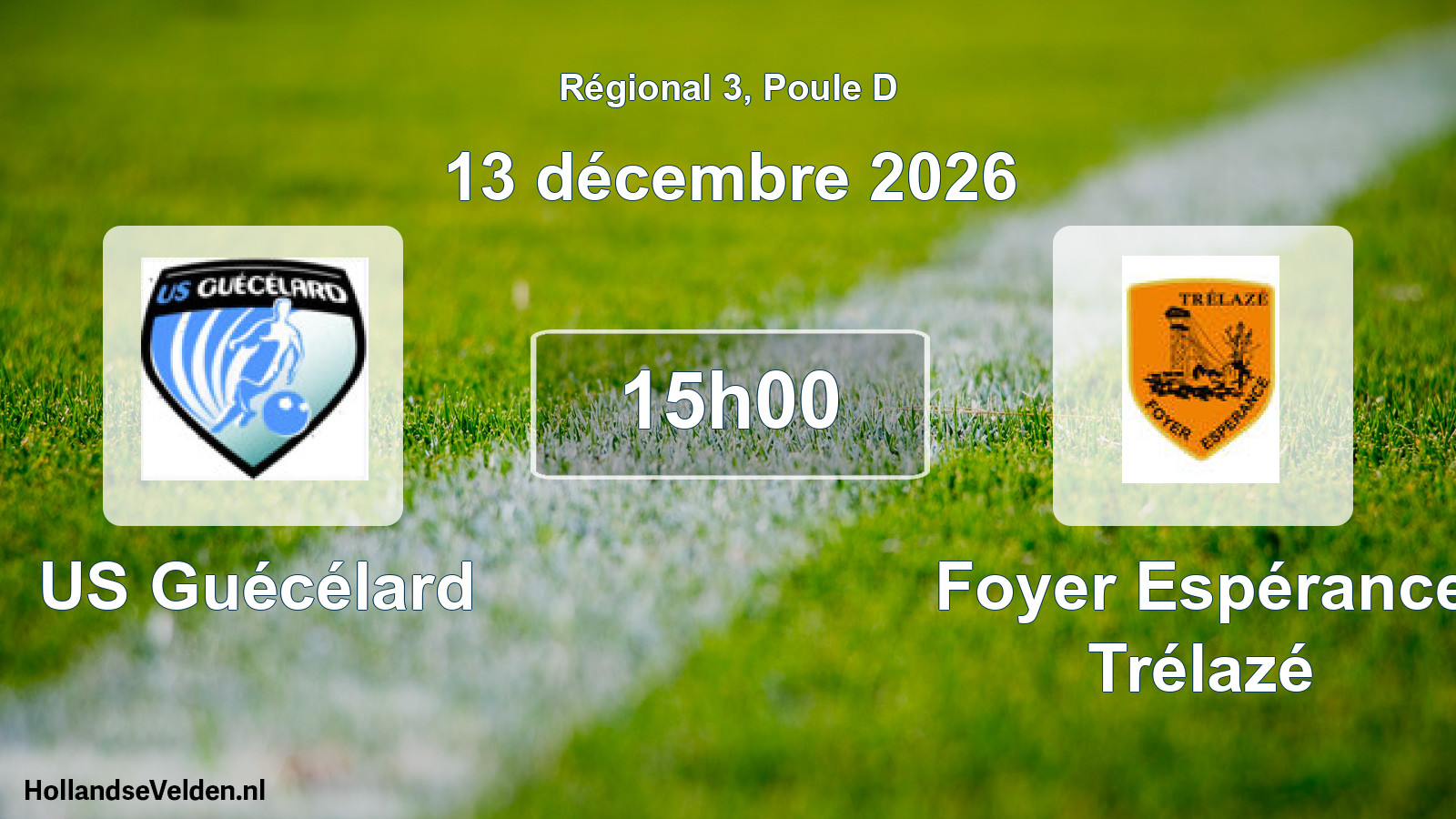 Match programmé: US Guécélard - Foyer Espérance Trélazé (13 décembre 2026)