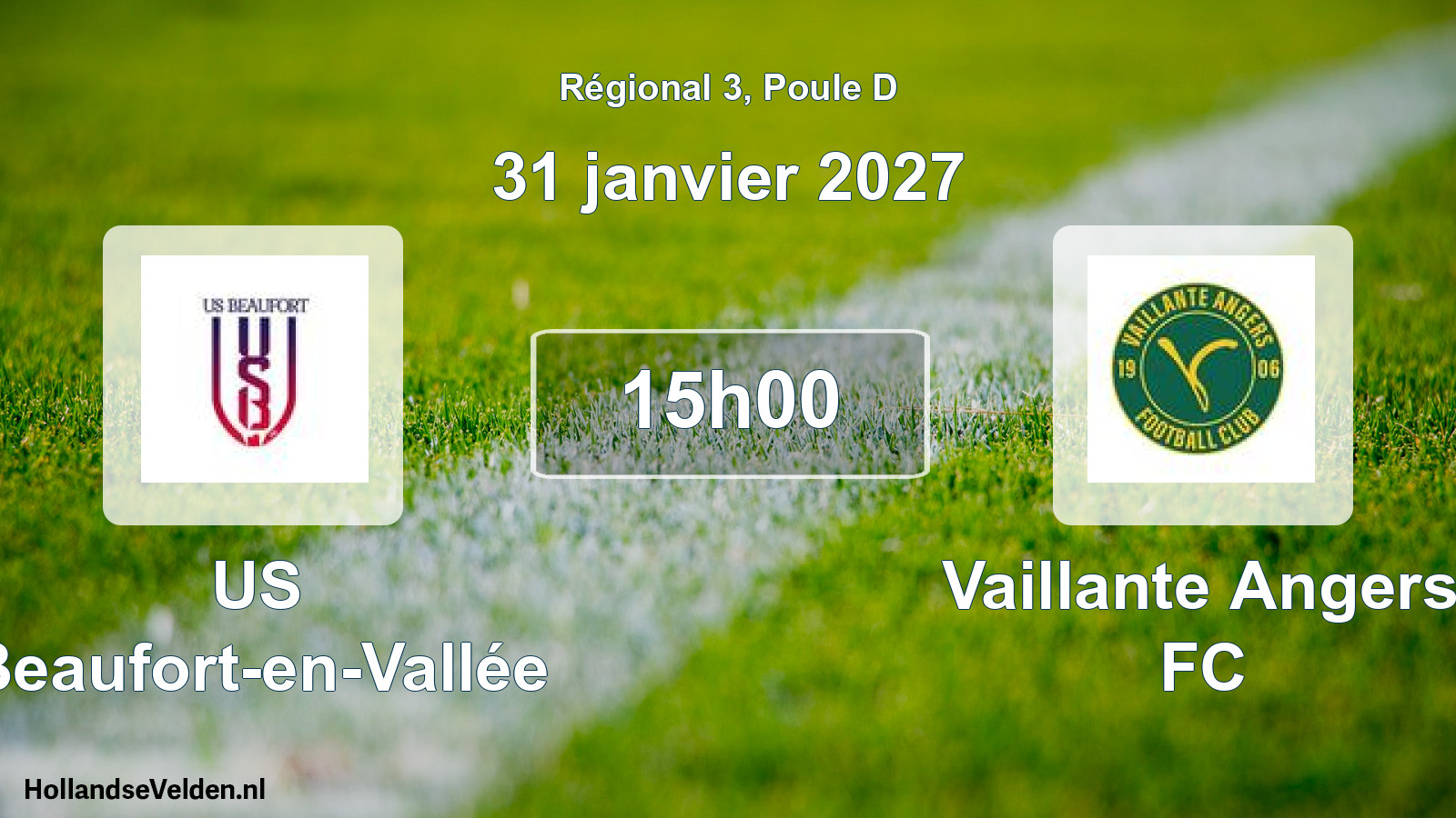 Scheduled Match: US Beaufort-en-Vallée - Vaillante Angers FC (31 January 2027)