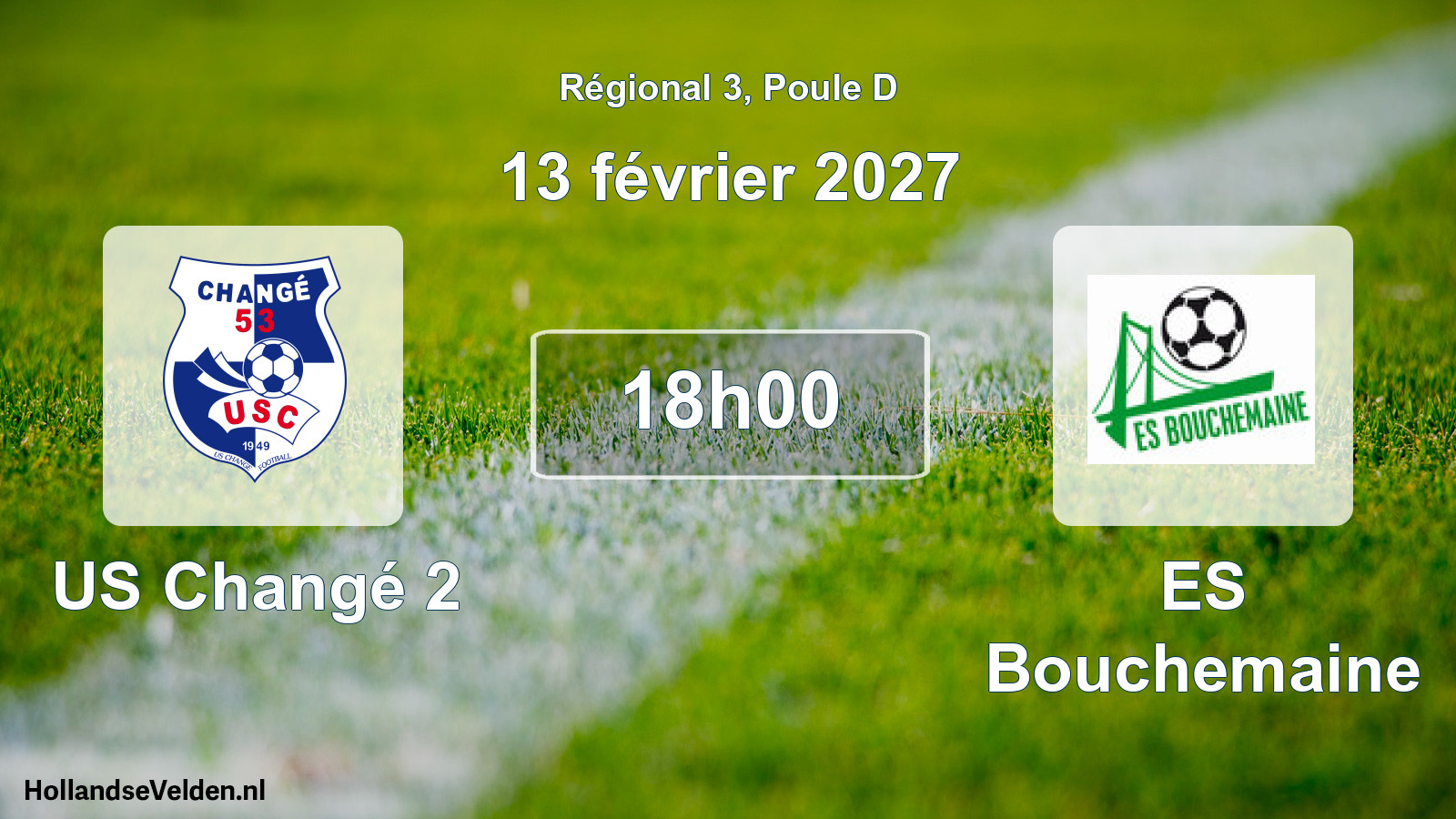 Match programmé: US Changé 2 - ES Bouchemaine (13 février 2027)