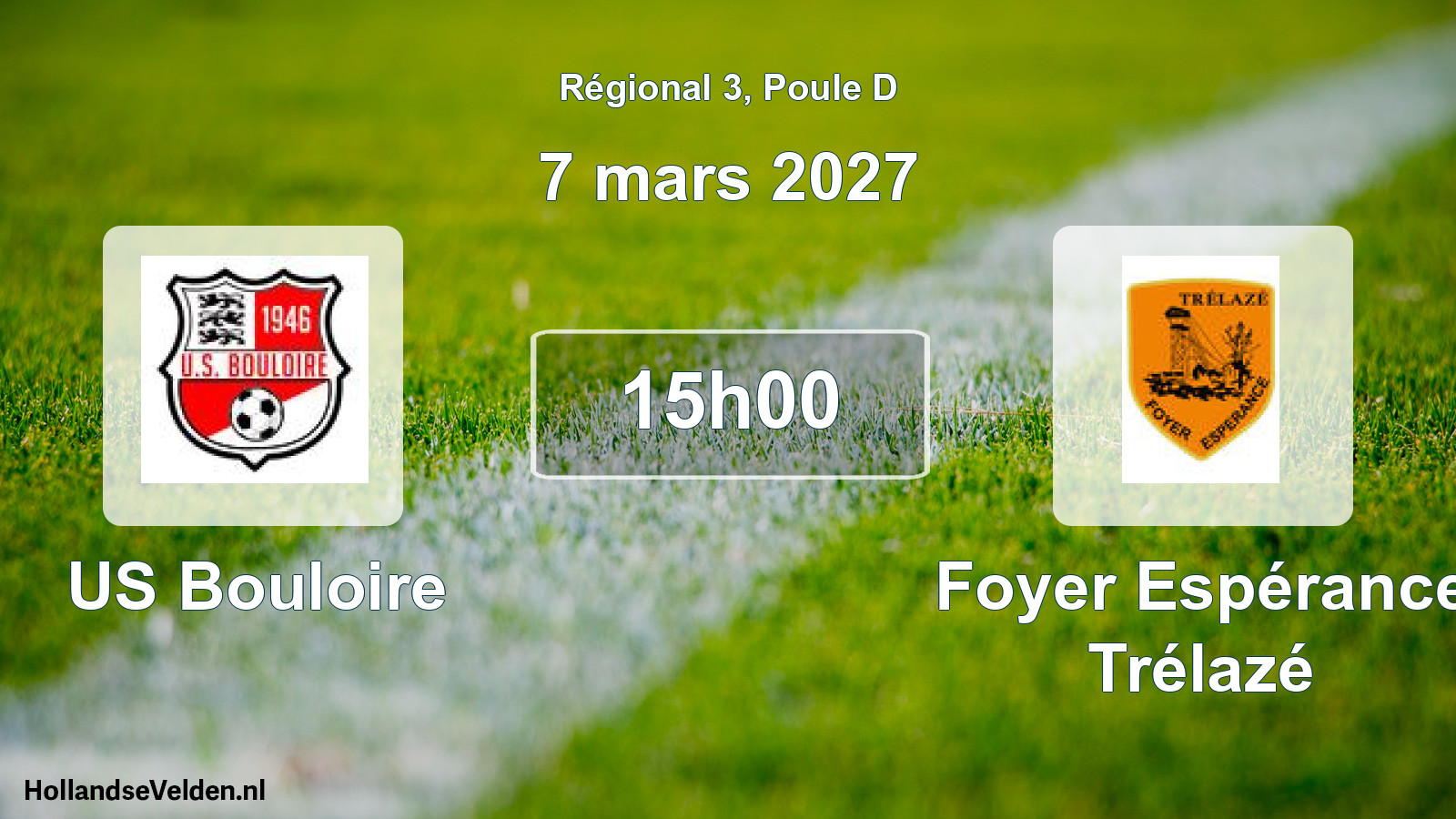 Scheduled Match: US Bouloire - Foyer Espérance Trélazé (7 March 2027)