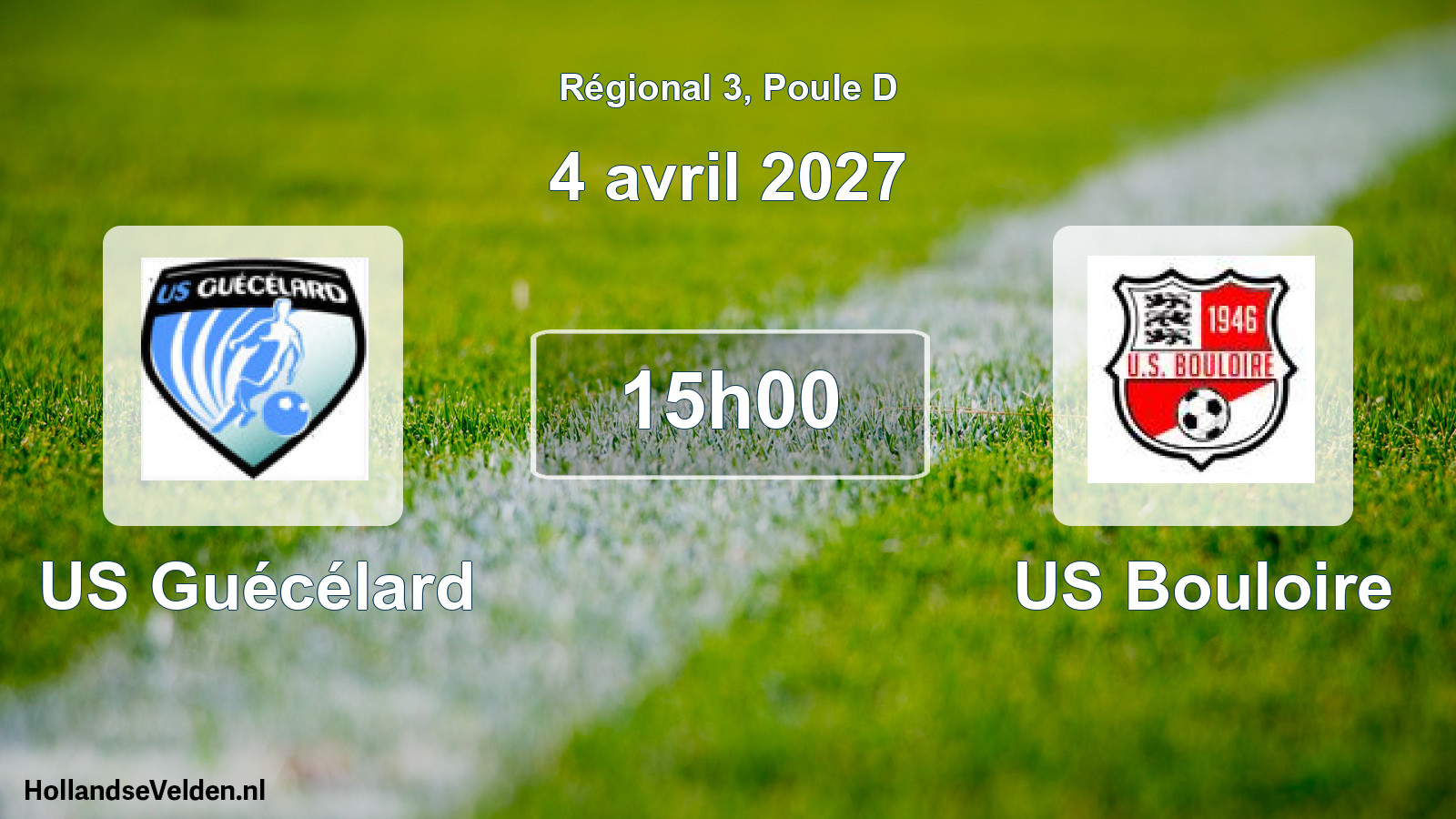 Scheduled Match: US Guécélard - US Bouloire (4 April 2027)