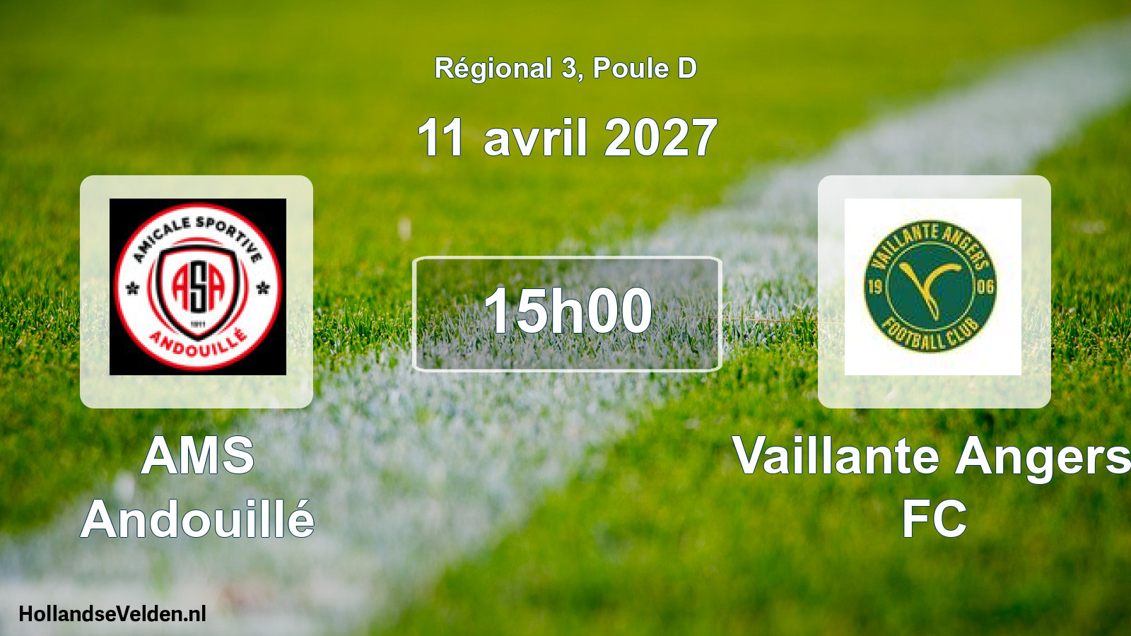 Scheduled Match: AMS Andouillé - Vaillante Angers FC (11 April 2027)