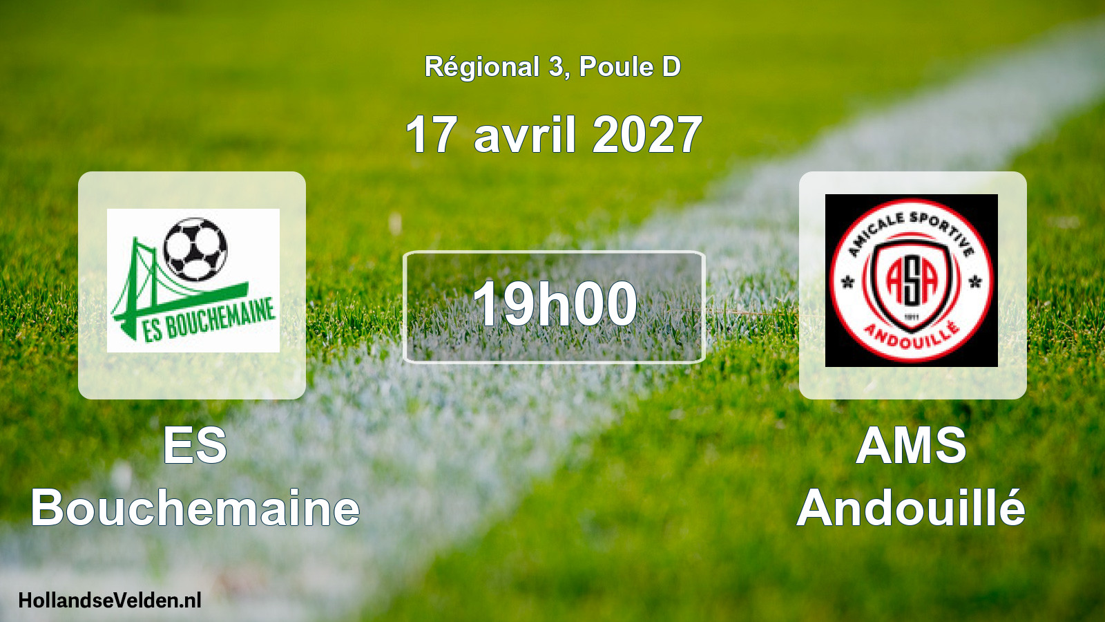 Match programmé: ES Bouchemaine - AMS Andouillé (17 avril 2027)