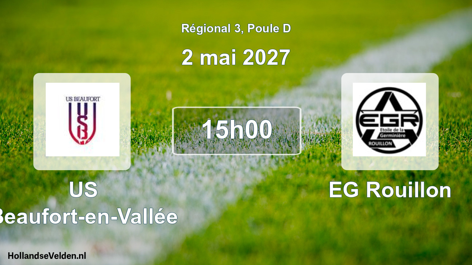 Scheduled Match: US Beaufort-en-Vallée - EG Rouillon (2 May 2027)