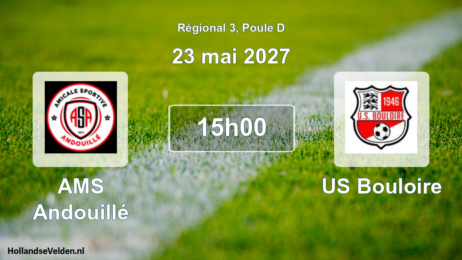 Scheduled Match: AMS Andouillé - US Bouloire (23 May 2027)