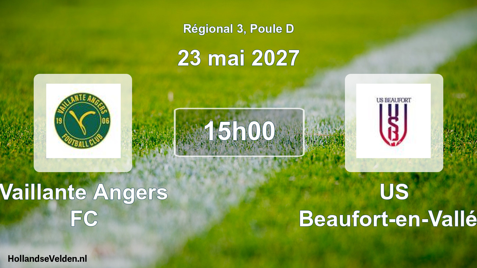 Scheduled Match: Vaillante Angers FC - US Beaufort-en-Vallée (23 May 2027)
