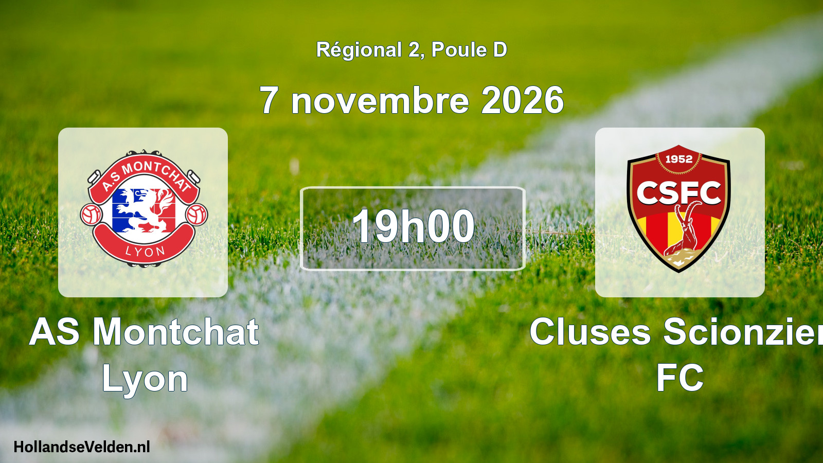 Scheduled Match: AS Montchat Lyon - Cluses Scionzier FC (7 November 2026)