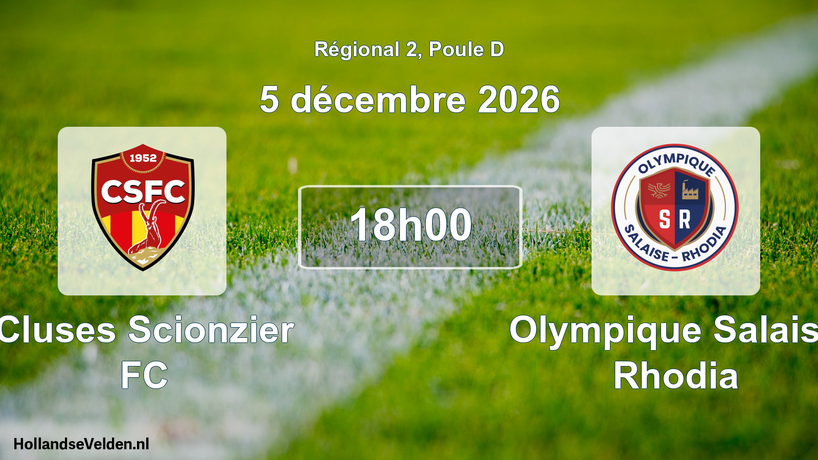 Scheduled Match: Cluses Scionzier FC - Olympique Salaise Rhodia (5 December 2026)