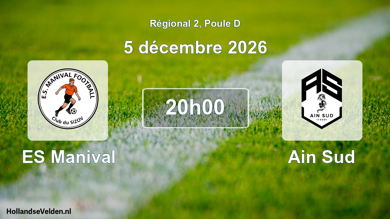 Match programmé: ES Manival - Ain Sud (5 décembre 2026)