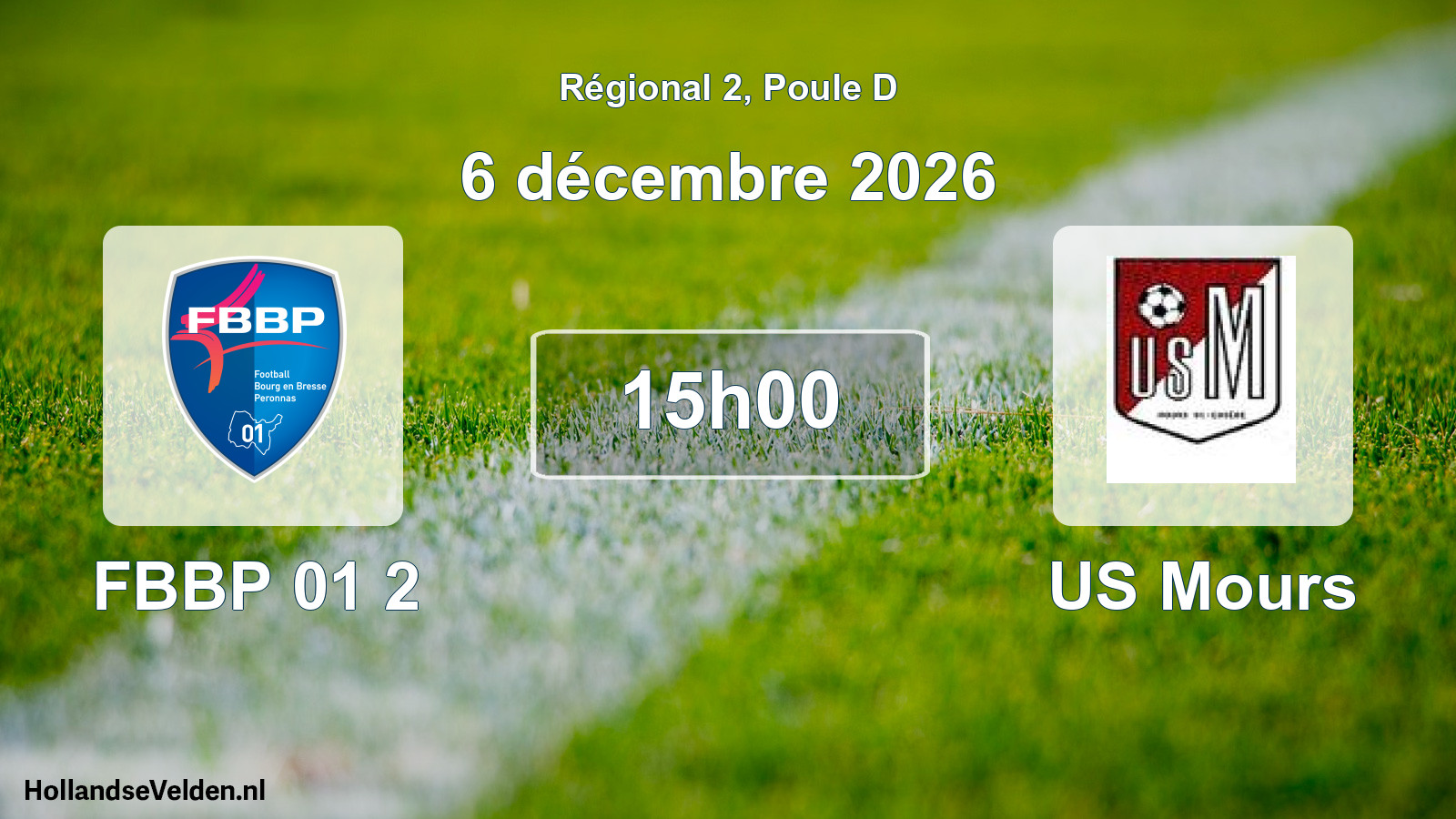 Scheduled Match: FBBP 01 2 - US Mours (6 December 2026)