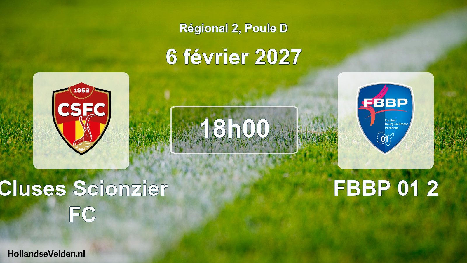Scheduled Match: Cluses Scionzier FC - FBBP 01 2 (6 February 2027)