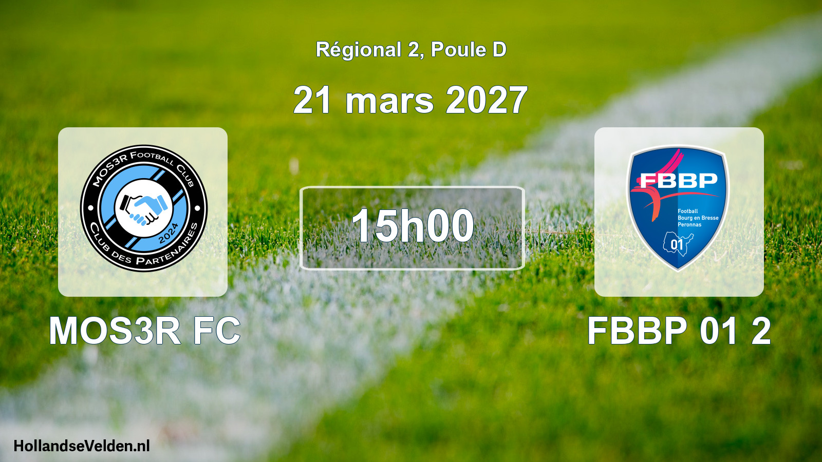 Scheduled Match: MOS3R FC - FBBP 01 2 (21 March 2027)