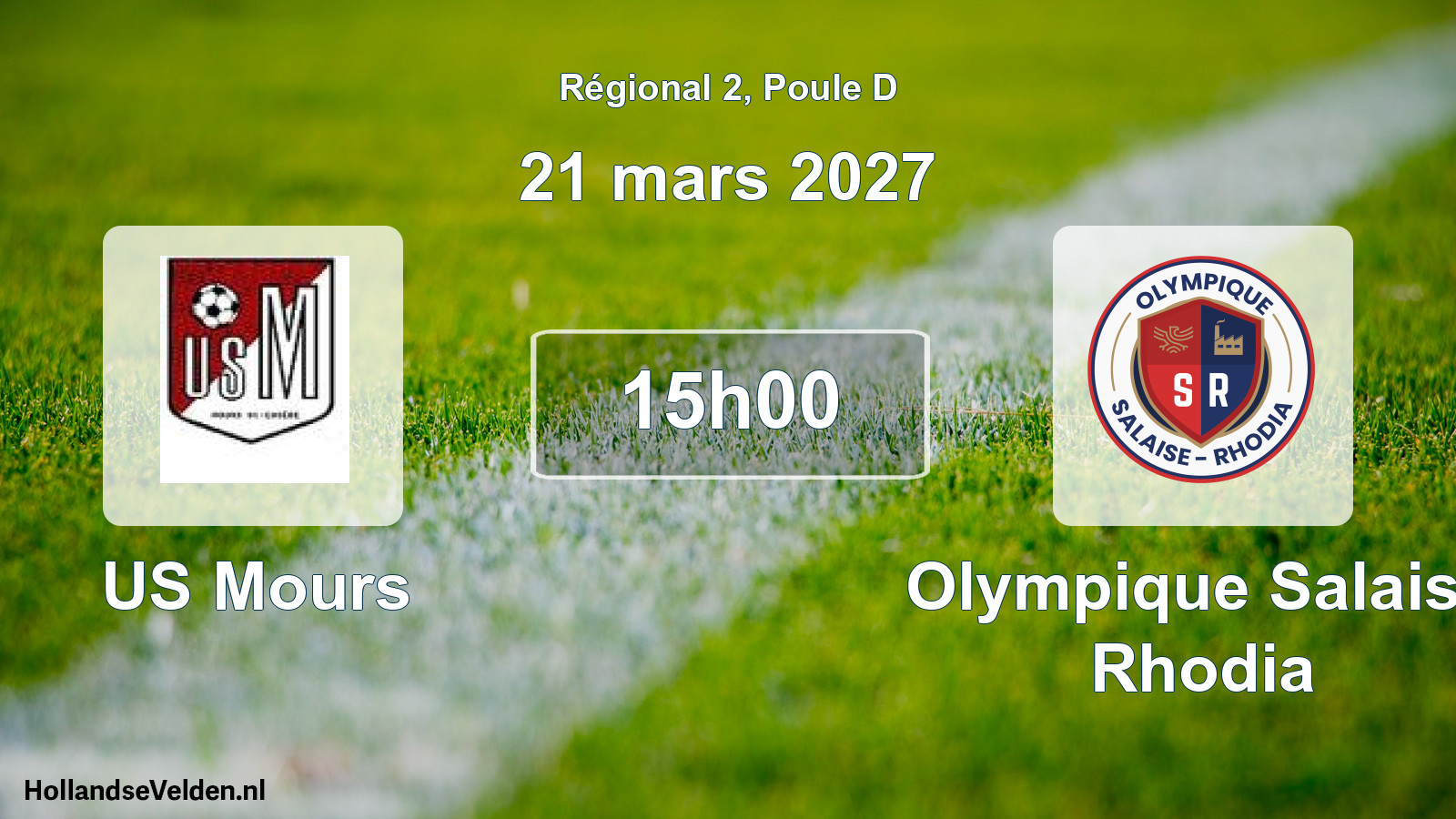 Scheduled Match: US Mours - Olympique Salaise Rhodia (21 March 2027)