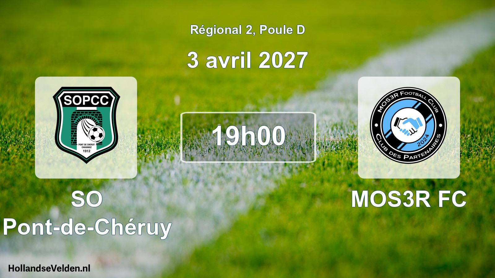 Scheduled Match: SO Pont-de-Chéruy - MOS3R FC (3 April 2027)