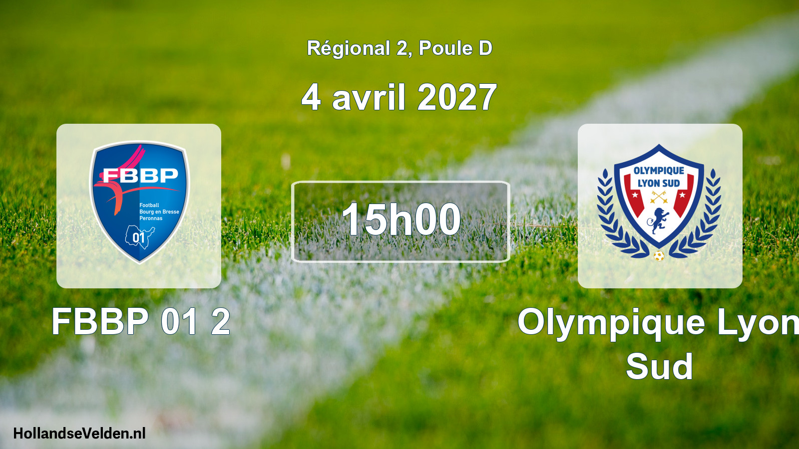 Scheduled Match: FBBP 01 2 - Olympique Lyon Sud (4 April 2027)